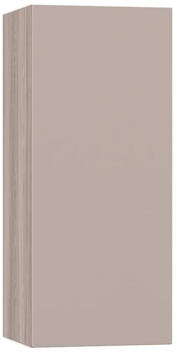 Роквуд Шкаф навесной 16.322.01, цвет корпус ДСП эмили блаш/фасады МДФ крем, ШхГхВ 38,4х36,6х90 см., универсальная сборка