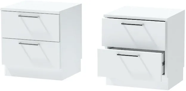 Тумба-6 прикроватная напольная "Иннэс-7", Белый