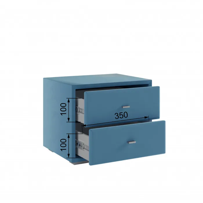 Тумба прикроватная интерьерная светло-голубой