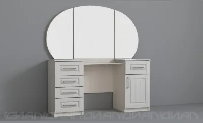 КЭТ-6 Кантри Стол туалетный (Бодега белая / Сандал)