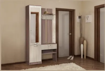 Прихожая Иннэс-3 (ясень светлый/ясень темный)