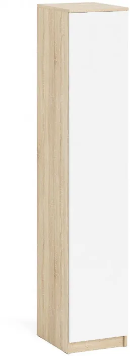 Мори Пенал МШ400.1, цвет дуб сонома/белый, ШхГхВ 40,4х50,4х209,6 см., универсальная сборка