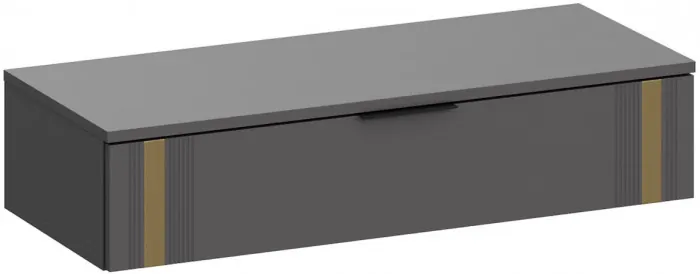 Туалетный столик + Зеркало Эмэ, Графит/Графит золото