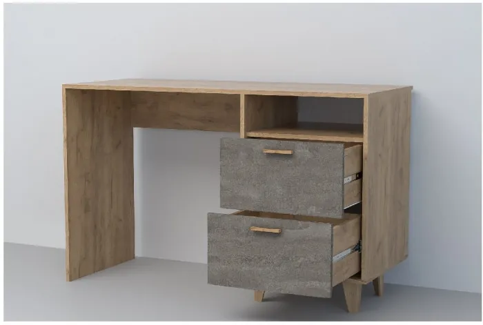 Эго Стол Ст-3 НГ (Глянец Белый/Дуб Крафт Золотой)