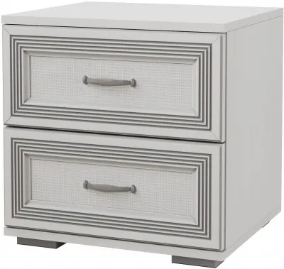 Ливорно Тумба прикроватная ЛТ-20 ясень анкор светлый патина серебро