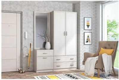 Модульная Прихожая Иннэс 6 Рамка (Бодега белая)