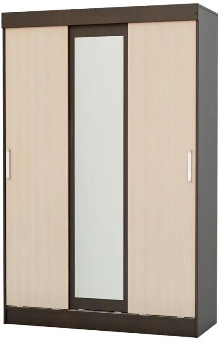 Модульная спальня Басямиф, композиция 1 (Венге / дуб беленый)