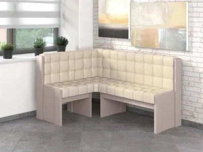 Угловая скамья Квадро Бодега/Крем