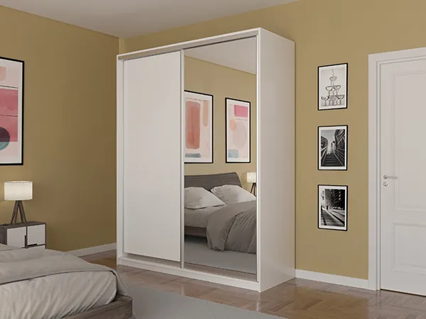 Шкаф-купе Лаурус 2 Белый 200х45х220 см