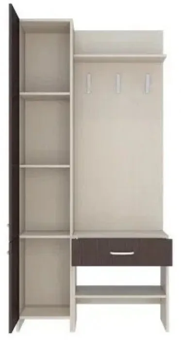 Прихожая Домино 2 У (Дуб Сонома / белый)