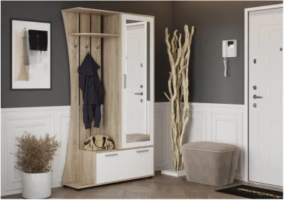Прихожая Домино 4 У (Дуб Сонома / белый)