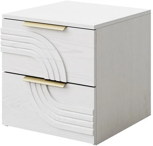 Модульная спальня "Монтиз" - Белый текстурный/Корунд джелато