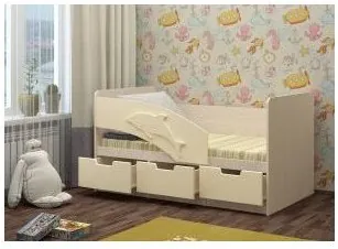 Детская кровать Дельфин-6 МДФ, 80х180