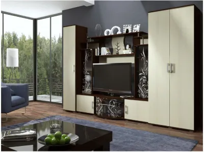 Модульная гостиная Виста (Венге / дуб беленый)