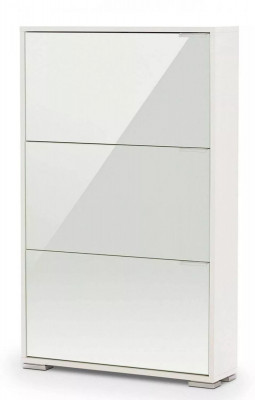 Обувница VIVA 3 Белый/Стекло