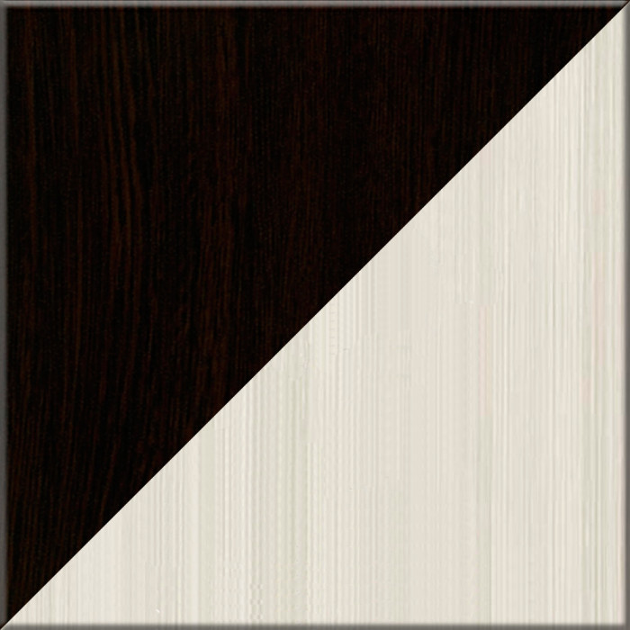 Полка книжная С-МД-КН01, цвет венге/дуб, ШхГхВ 83х25х30 см., стеклянные дверцы (ДВА ЦВЕТА венге и дуб)