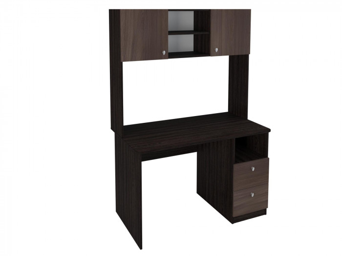 Стол письменный с надстройкой Венге/Дуб Шамони