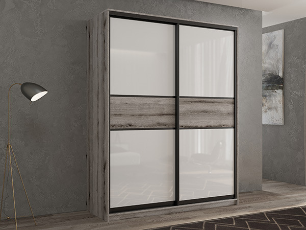 Шкаф-купе Кааппи 11 Эвок Окаменелый 160х60х230 см