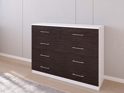 Комод 04/23 120х40х90 Белый/Венге