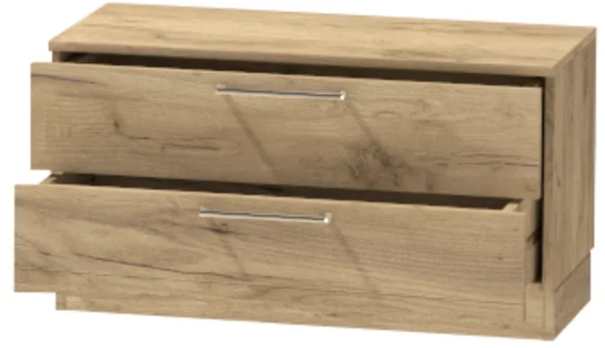 Тумба-5 прикроватная напольная "Иннэс-7", Дуб крафт золотой