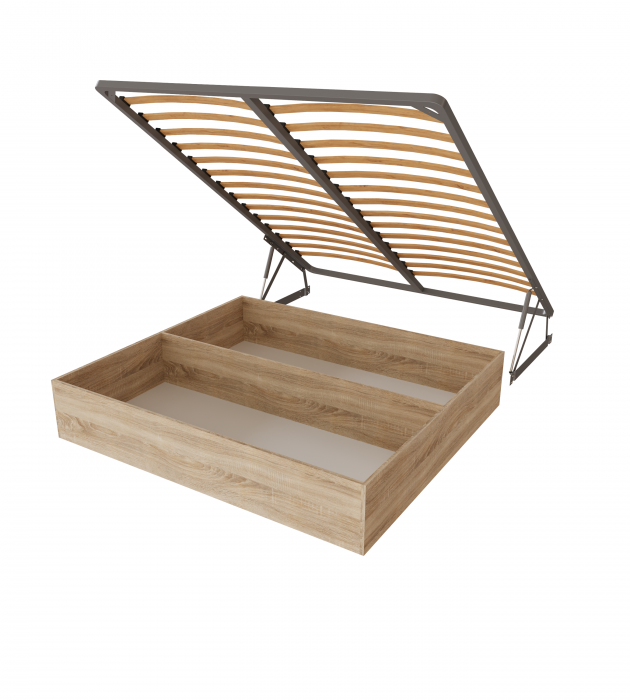 Нега Кровать интерьерная 140 коричневый, ПМ