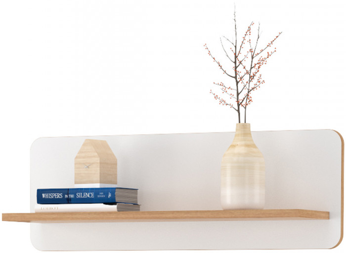 Вуди Компоновка № 09, цвет белый премиум/дуб крафт золотой, ШхГхВ 200х52,7х180,3 см., универсальная сборка