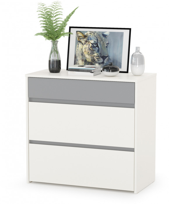 Торонто Компоновка № 19, цвет белый шагрень/стальной серый, ШхГхВ 354х84,4х195,7 см., сп. м. 800х1900 мм., б/м, основание есть, универсальная сборка