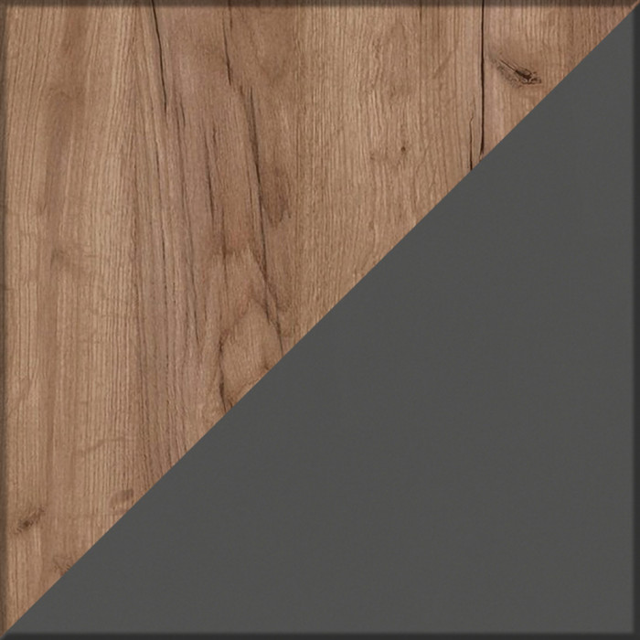 Два шкафа для одежды Домино 2-3430дкт/граф цвет дуб крафт табачный/графит, ШхГхВ 120х36х202 см.