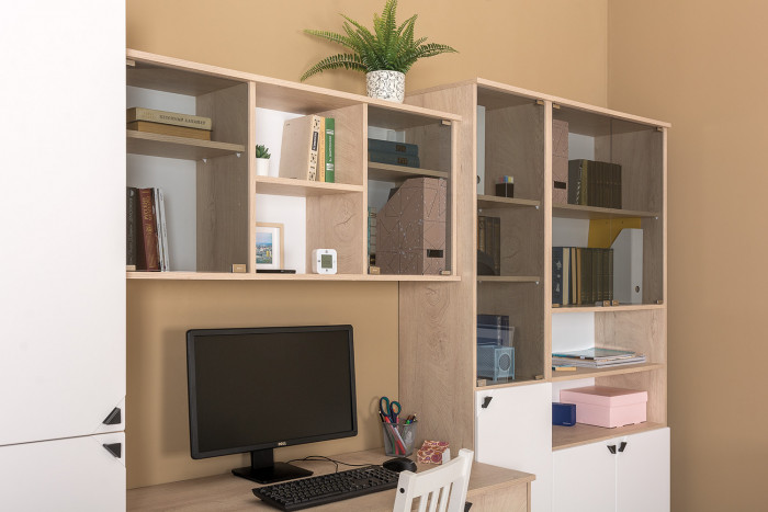 КР100 Бостон № 12, цвет дуб эндгрейн элегантный, 12.69+10.51, ШхГхВ 115,2х57,2х180 см.