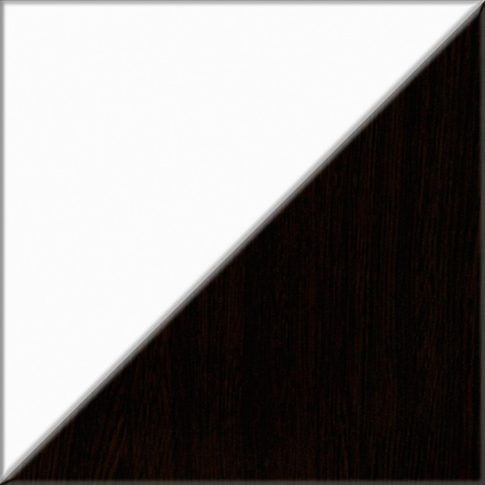 Прихожая П-6 Компоновка № 51, цвет венге/фасады МДФ белое дерево фрезеровка ромб, ШхГхВ 200х50х210 см., универсальная сборка