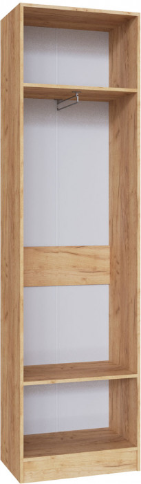 Прихожая Руэлла Шкаф платяной дуб крафт золотой/графит серый