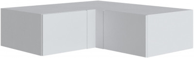 Антресоль Мадрид угол прямой 300 белый