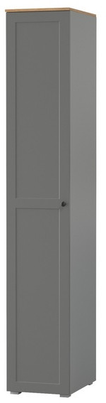 Остин 13.225 Шкаф-пенал, цвет серый графит/дуб крафт золотой, ШхГхВ 40х54,3х229,6 см., универсальная сборка