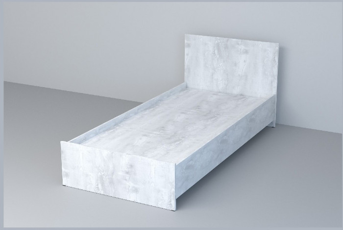 Кровать арт.032, низкий щиток, 90 (Дуб Белфорт)