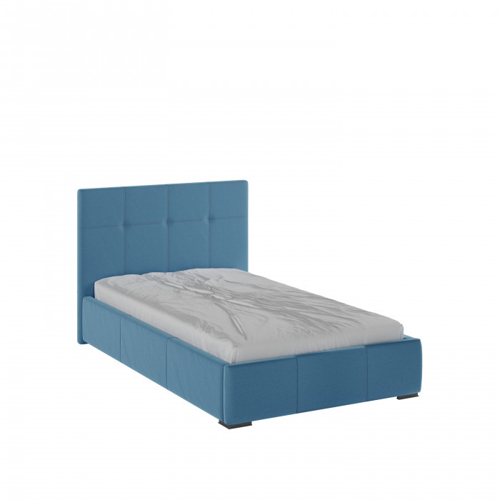 Рио Кровать интерьерная 120 светло-голубой квадрат, ортопед
