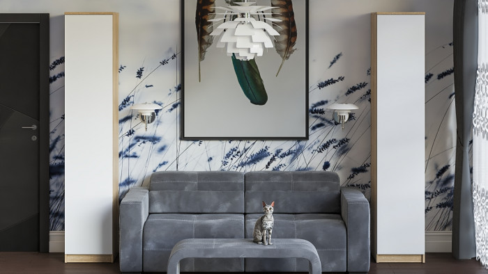 Мори Пенал МШ400.1, цвет дуб сонома/белый, ШхГхВ 40,4х50,4х209,6 см., универсальная сборка