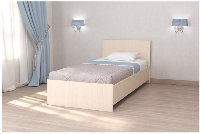 Кровать арт.032, низкий щиток, 90 (Венге линум)