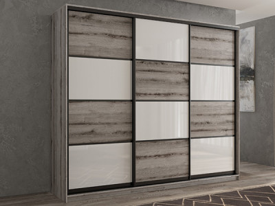 Шкаф-купе Кааппи 14 Эвок Окаменелый 200х45х230 см