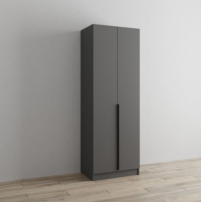 Шкаф Мадрид (0,8) без зерк. графит серый