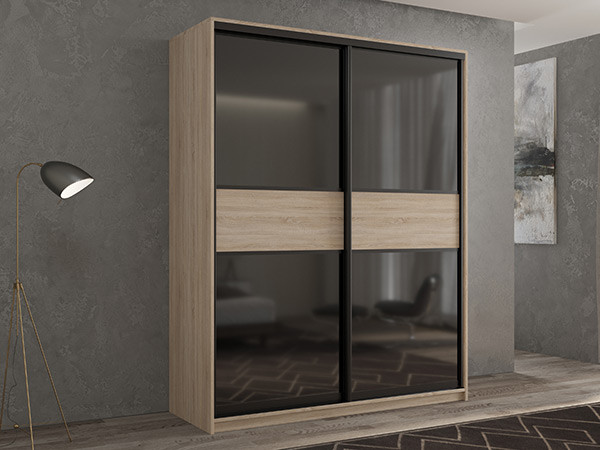 Шкаф-купе Кааппи 12 Сонома Светлый 140х45х230 см