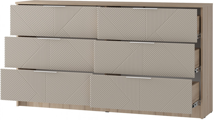 "Эмилия" КМ-04 комод Дуб смоки/Айриш (MF03)