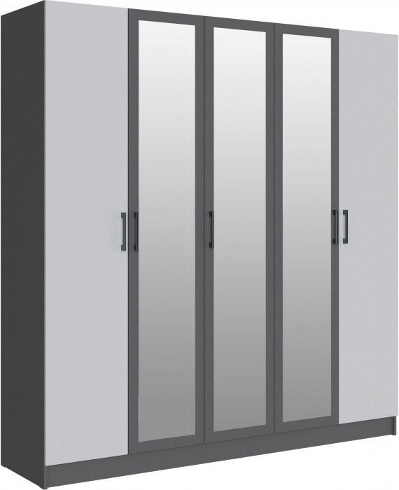 Шкаф Вегас 2000, Графит серый/Камень серый