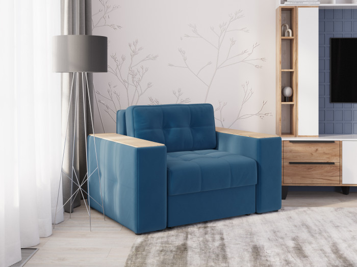 Кресло-кровать Виконт, Атлантида/Дуб канадский МДФ