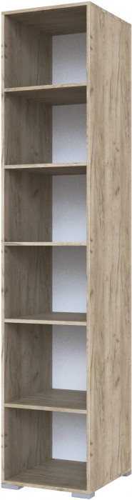 Пенал с зеркалом "Теана" - Крафт серый