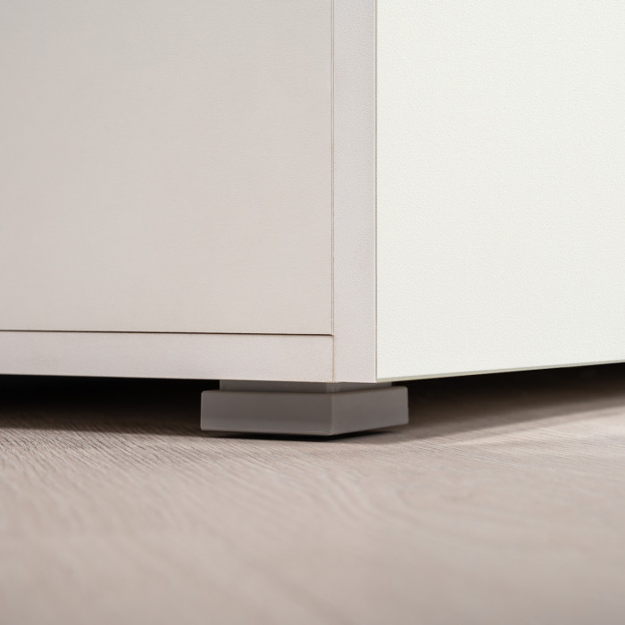 Октава Прихожая 14, цвет белый шагрень/дуб крафт золотой/фасады МДФ белый шагрень, ШхГхВ 97,1х35,4х197,6 см., универсальная сборка