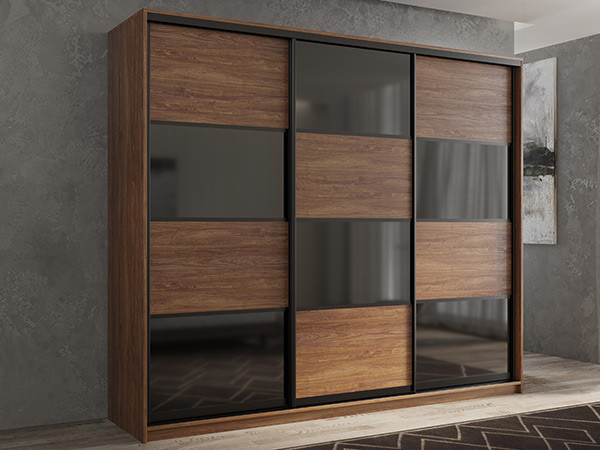 Шкаф-купе Кааппи 13 Морское Дерево Винтаж 240х60х230 см