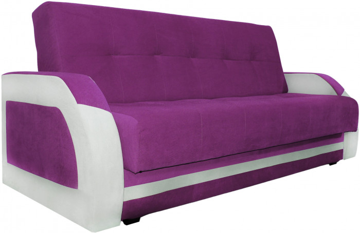 Диван-книжка Феникс, 120х190, велюр фиолетовый