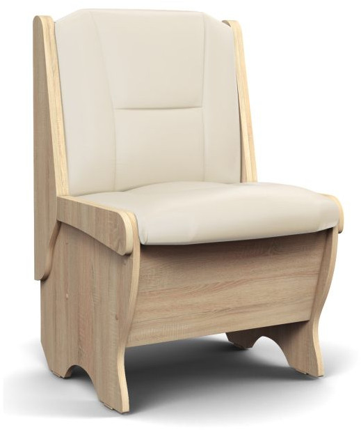 Скамья Лотос 550 дуб сонома/крем