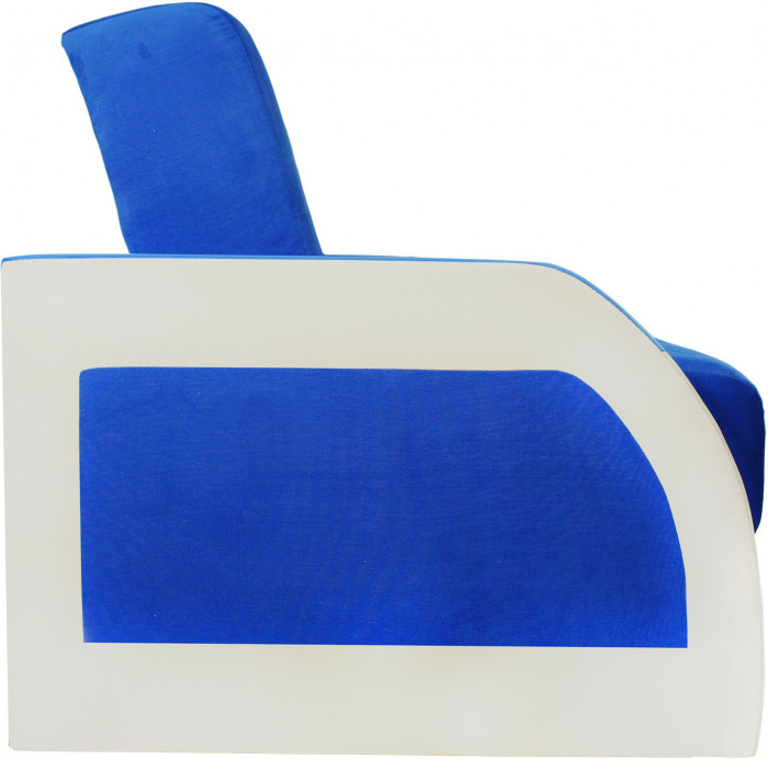 Диван-книжка Феникс, 120х190, велюр синий