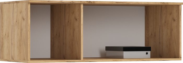 Норд Шкаф 3-х створчатый 1200 с антресолью, Дуб крафт/Изумрудный